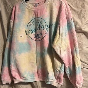 Rosie daze corded tie dye crew